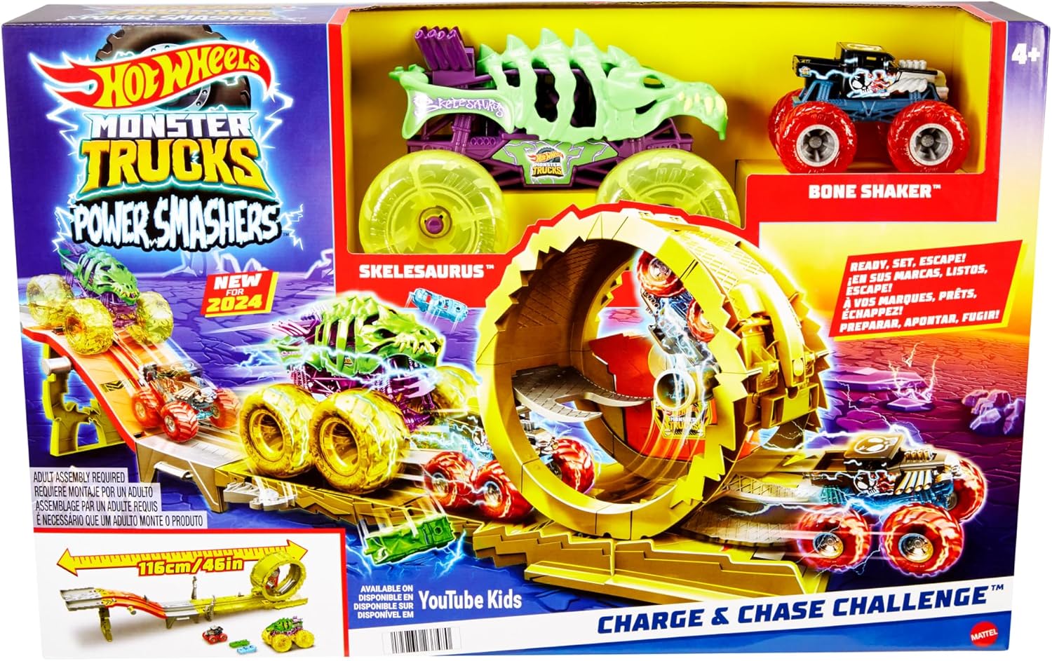 Buy Hot Wheels Monster Trucks Track Set with 2 Toy Trucks | Yallatoys.com