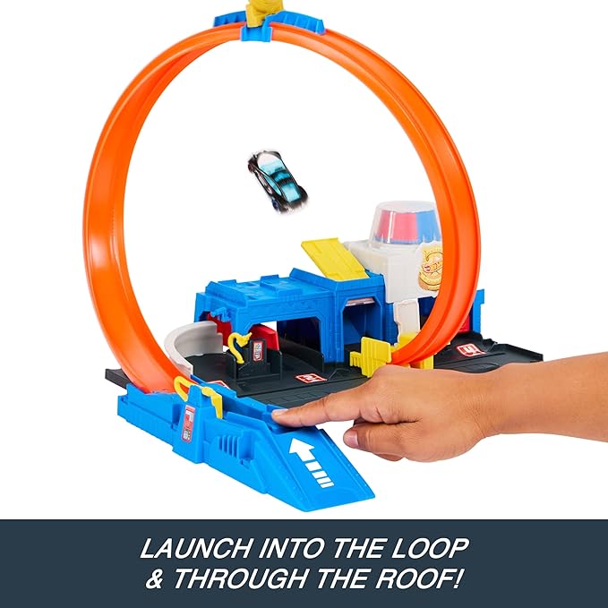 Buy Hot Wheels Toy Car Track Set Super Police | Yallatoys.com