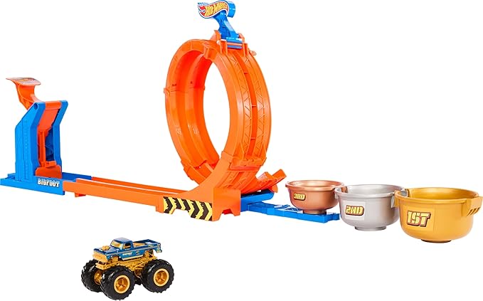 Buy Hot Wheels Monster Trucks Toy Truck And Track Set | Yallatoys.com