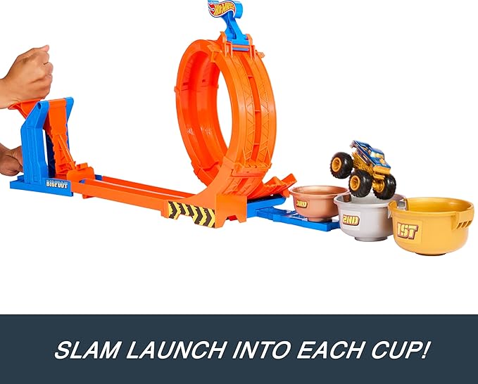 Buy Hot Wheels Monster Trucks Toy Truck And Track Set | Yallatoys.com