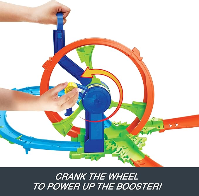 Buy Hot Wheels Toy Car Track Set Launch And Loop Playset  | Yallatoys.com