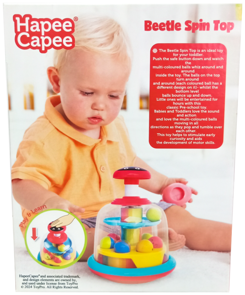 Buy HapeeCapee Beetle Spin Top | Yallatoys.com