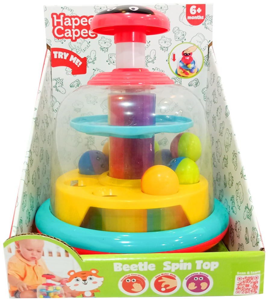 Buy HapeeCapee Beetle Spin Top | Yallatoys.com