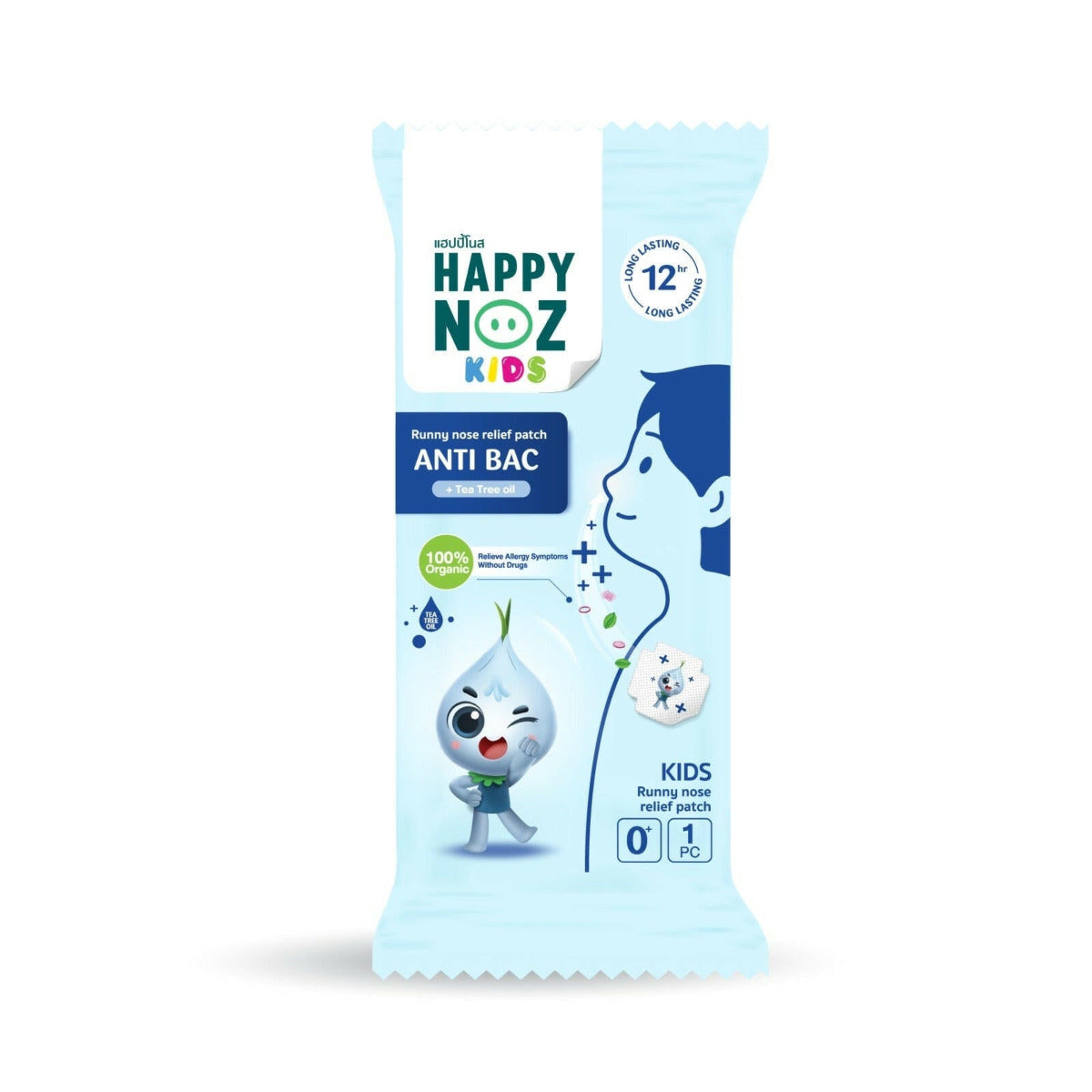 Happy Noz, Organic Onion Sticker with Tea Tree Oil