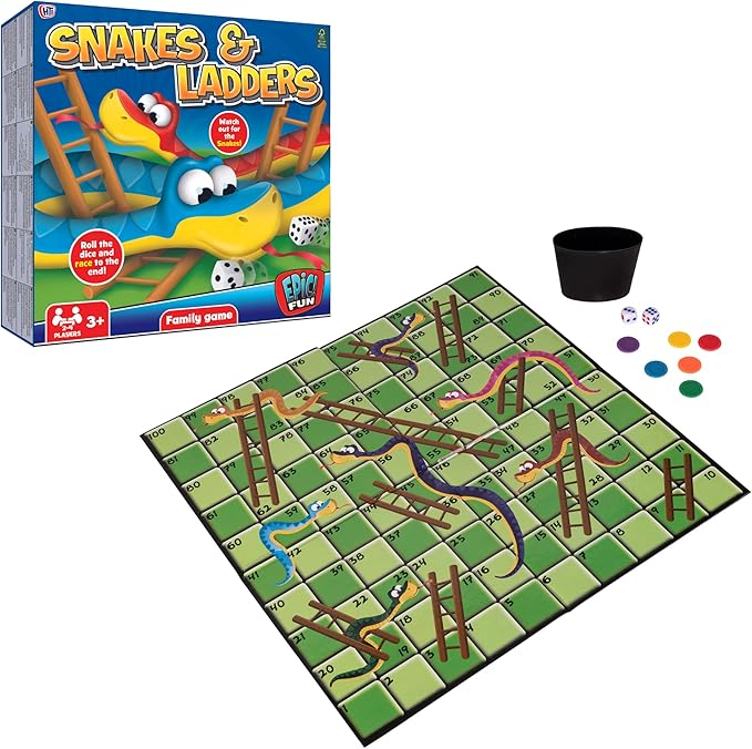 Buy Snake and Ladders Family Board Game | Yallatoys.com