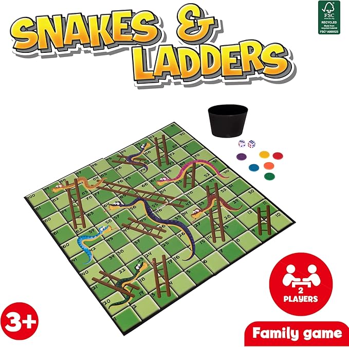 Buy Snake and Ladders Family Board Game | Yallatoys.com