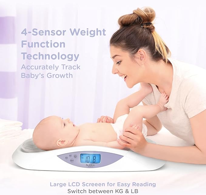 Hubble Grow Smart Baby Scale With Bluetooth White Hubble Yallatoys