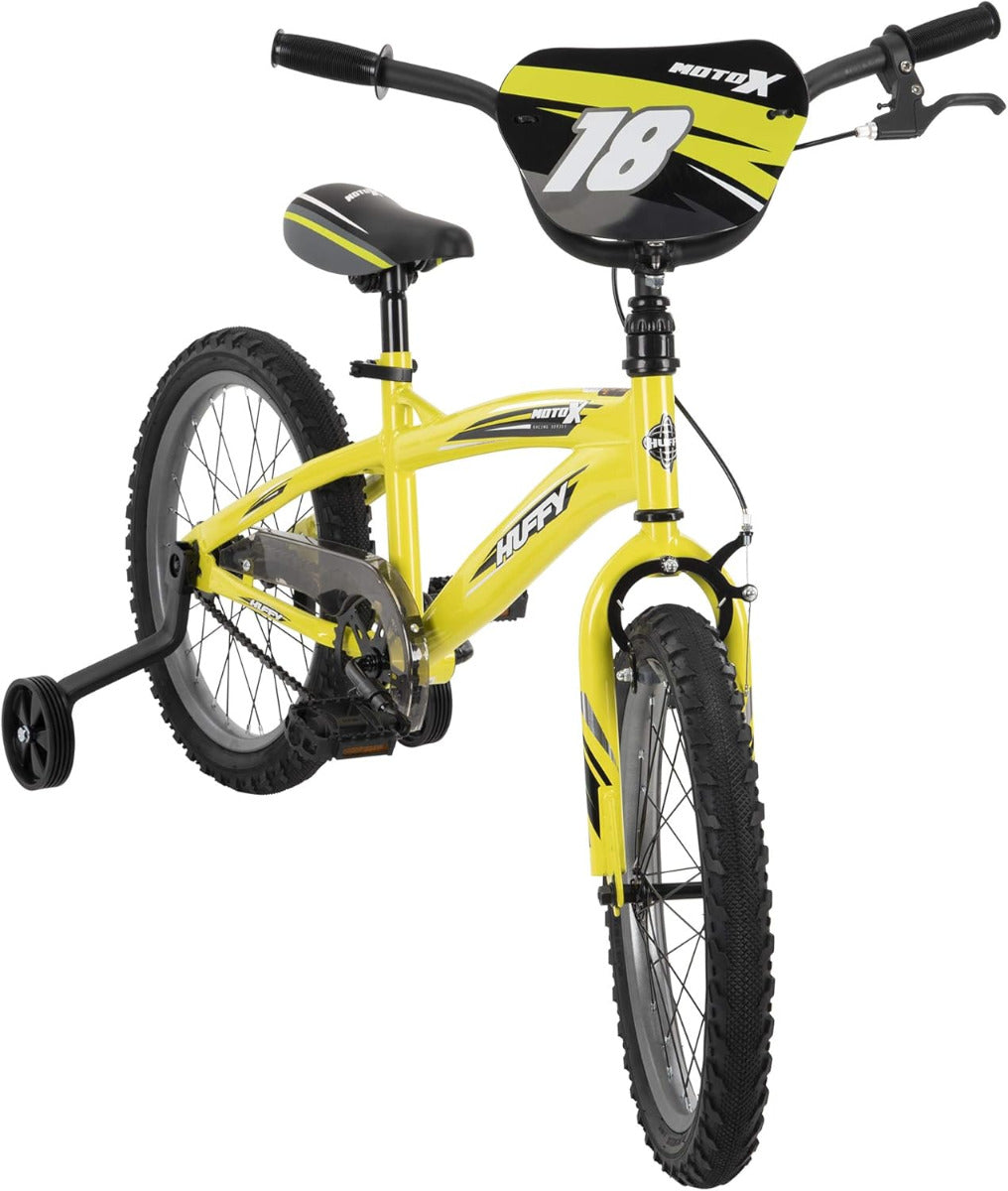 Buy Huffy 18inch Moto X Bicycle with Training Wheels Yellow | Yallatoys.com