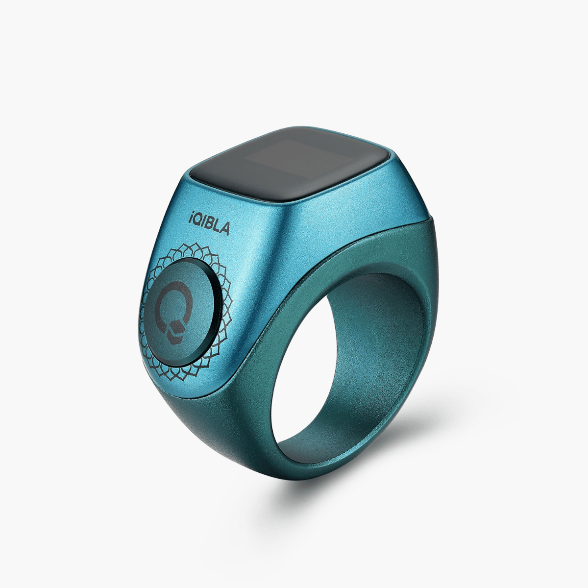 iQibla Zikr Ring NOOR N05 blue 18mm wearable