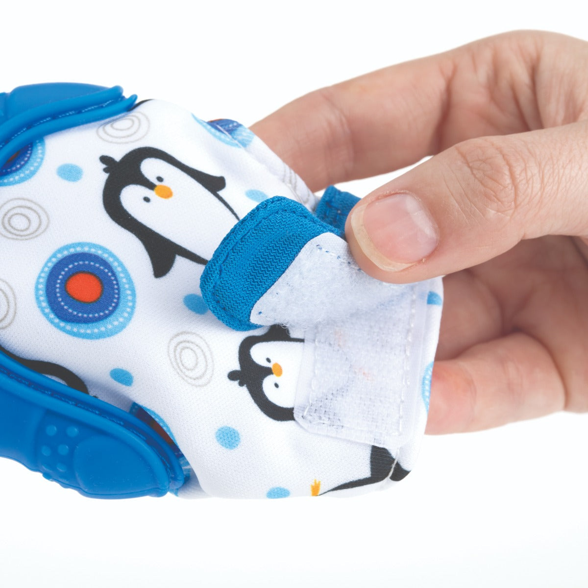 Nuby Happy Hands Teething Mitten 1 Pc Blue Nuby Yallatoys