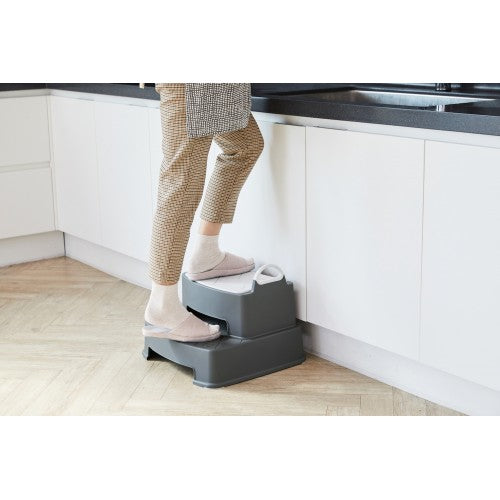 Buy iFam Herringbone Handle Step Stool Dark Grey | Yallatoys.com