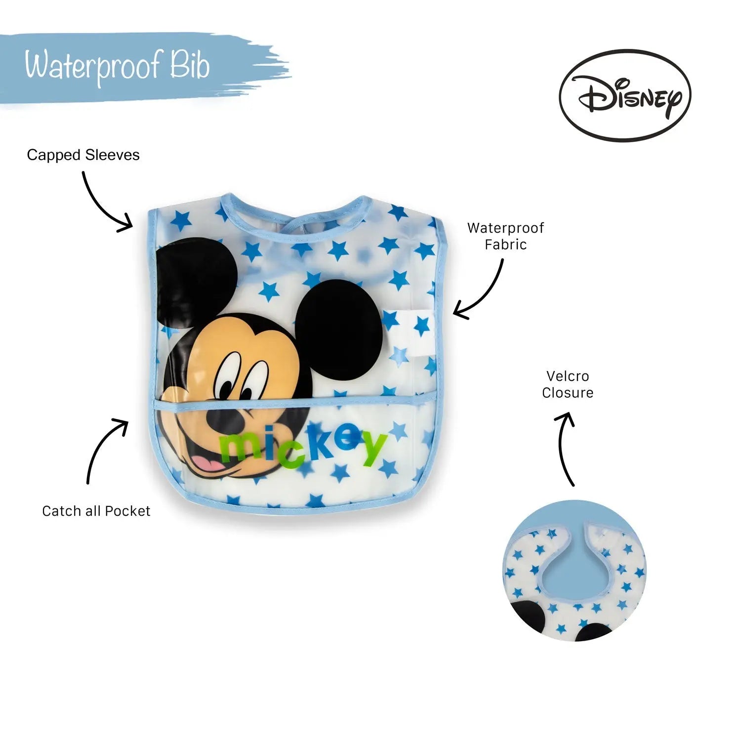 Infant Bib Peva  Bibs  Mickey - 1 Infant Bib Yallatoys