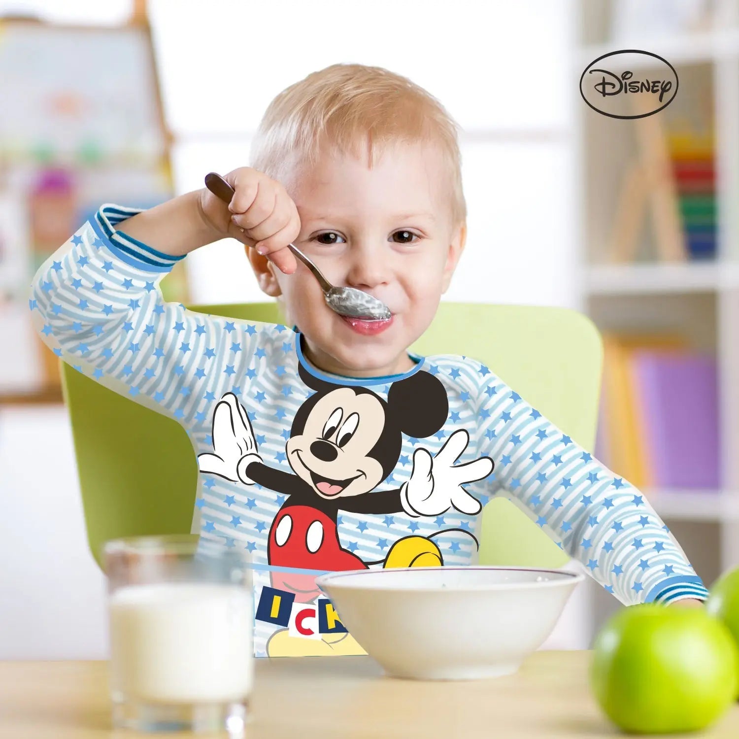 Infant Bib Disney Sleeved Bib  Mickey Infant Bib Yallatoys