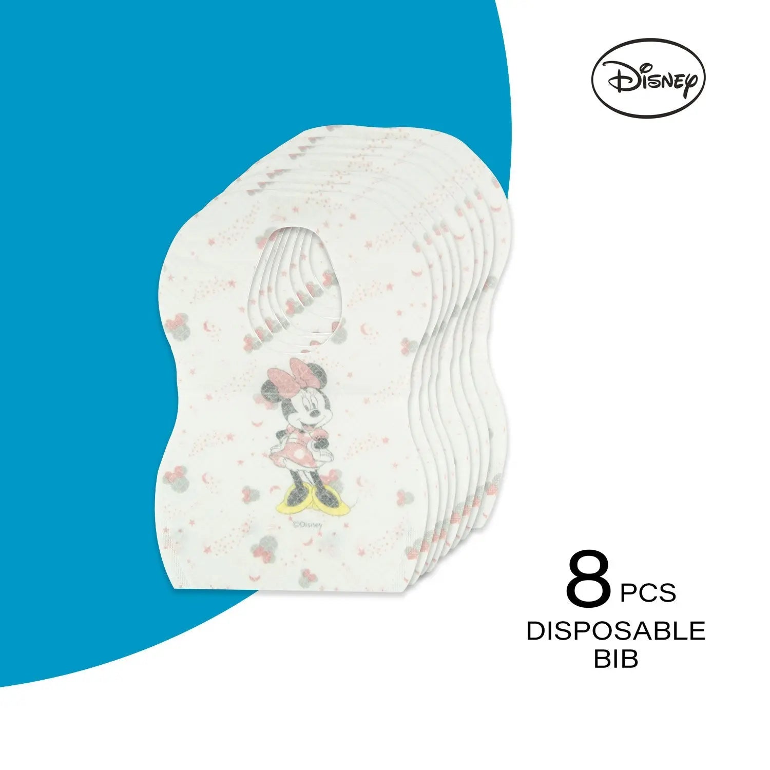Infant Bib 8 Pack Disposable Bibs  Minnie Infant Bib Yallatoys