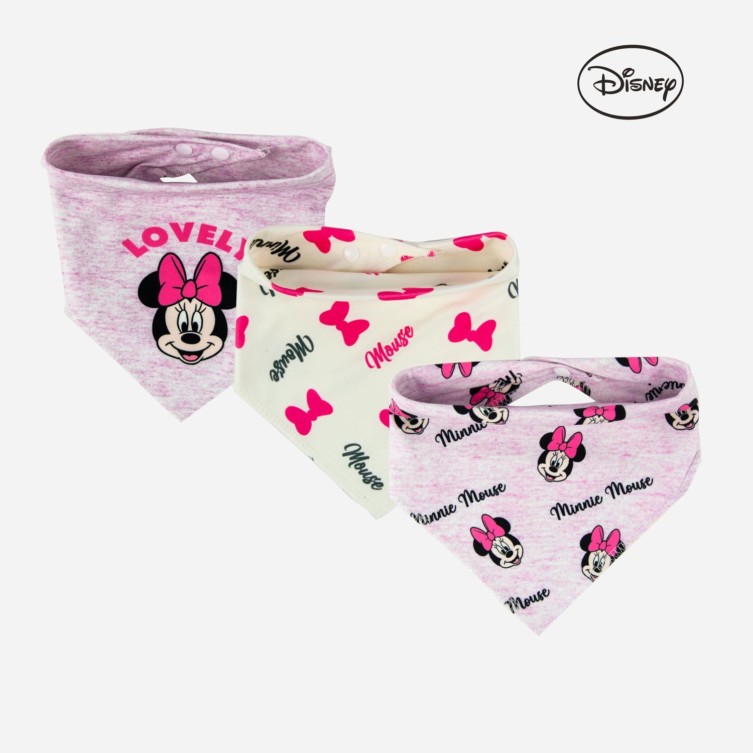 Infant Bib Po3 Mickey Bandana Bibs - 2 Infant Bib Yallatoys