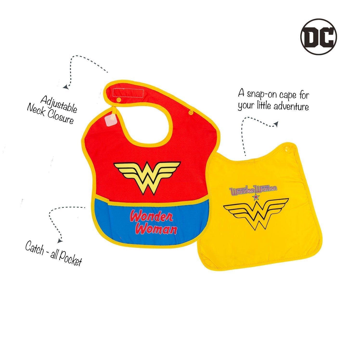 Infant Bib Po1 Bib With Cape - 3 Infant Bib Yallatoys