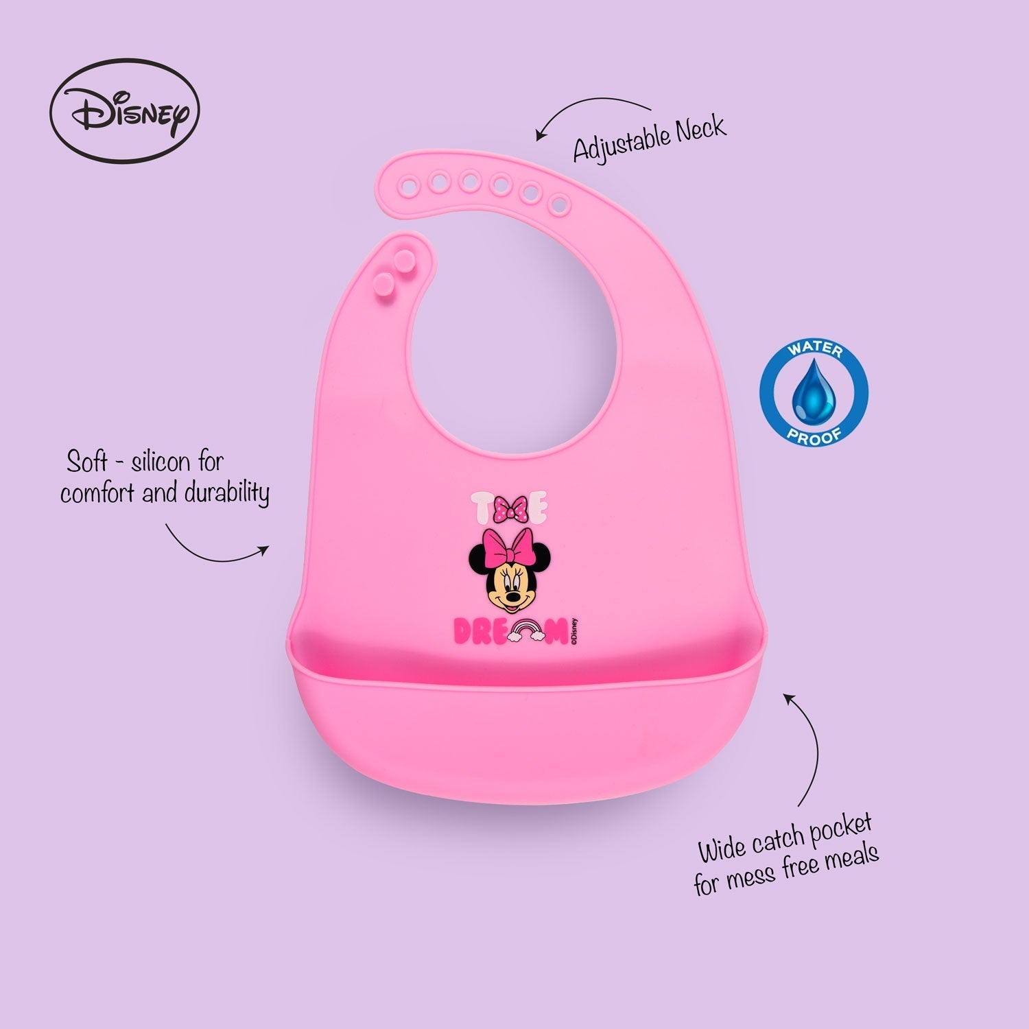 Infant Bib Comfi Neck Catch Silicone Bib - 1 Infant Bib Yallatoys
