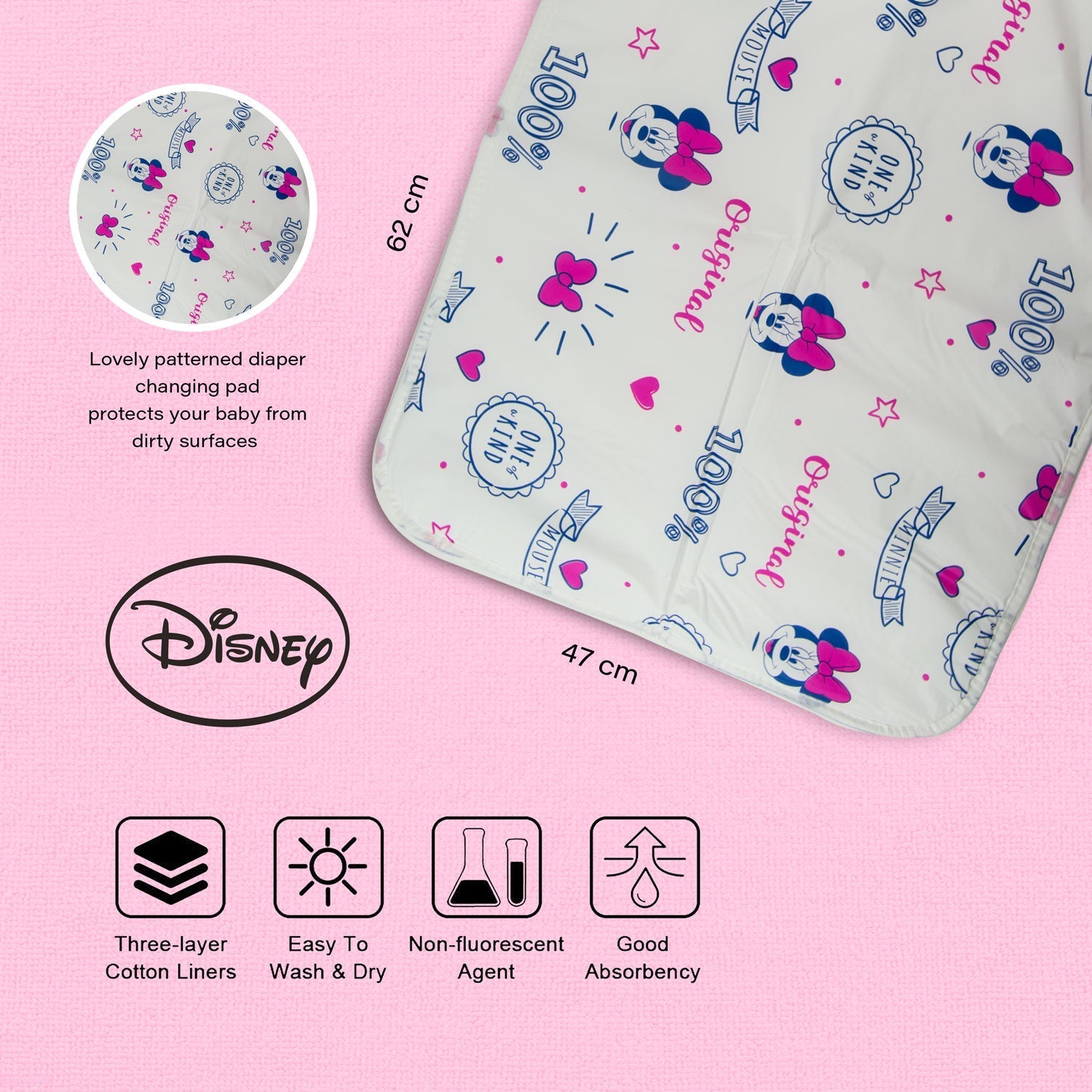Infant Bib Changing Mat Mickey - 2 Infant Bib Yallatoys