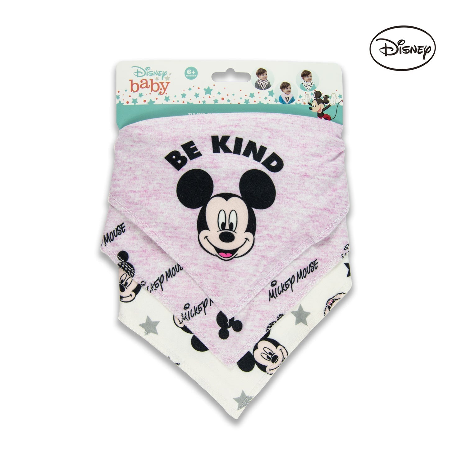 Infant Bib Po3 Mickey Bandana Bibs - 1 Infant Bib Yallatoys