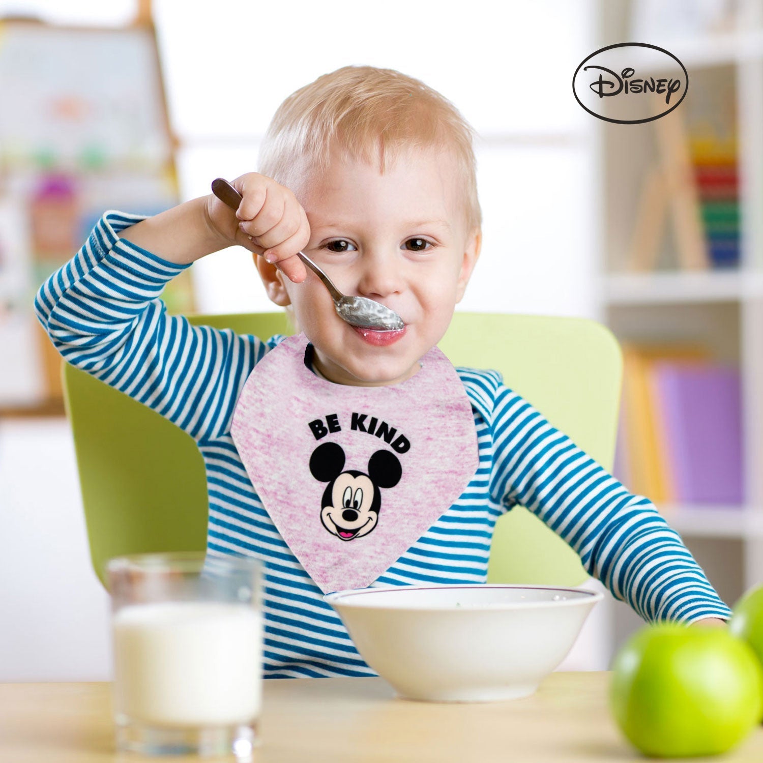 Infant Bib Po3 Mickey Bandana Bibs - 1 Infant Bib Yallatoys