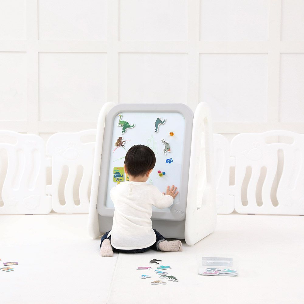 Buy iFam Easy Doing Kids Magnetic Easel Grey Double | Yallatoys.com