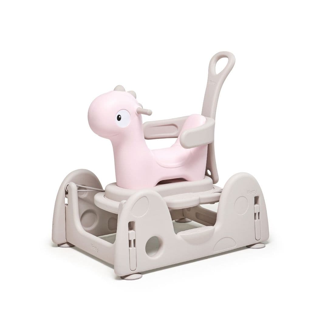 iFam Famy Dinosaur Spring Car Set Pink iFam Yallatoys