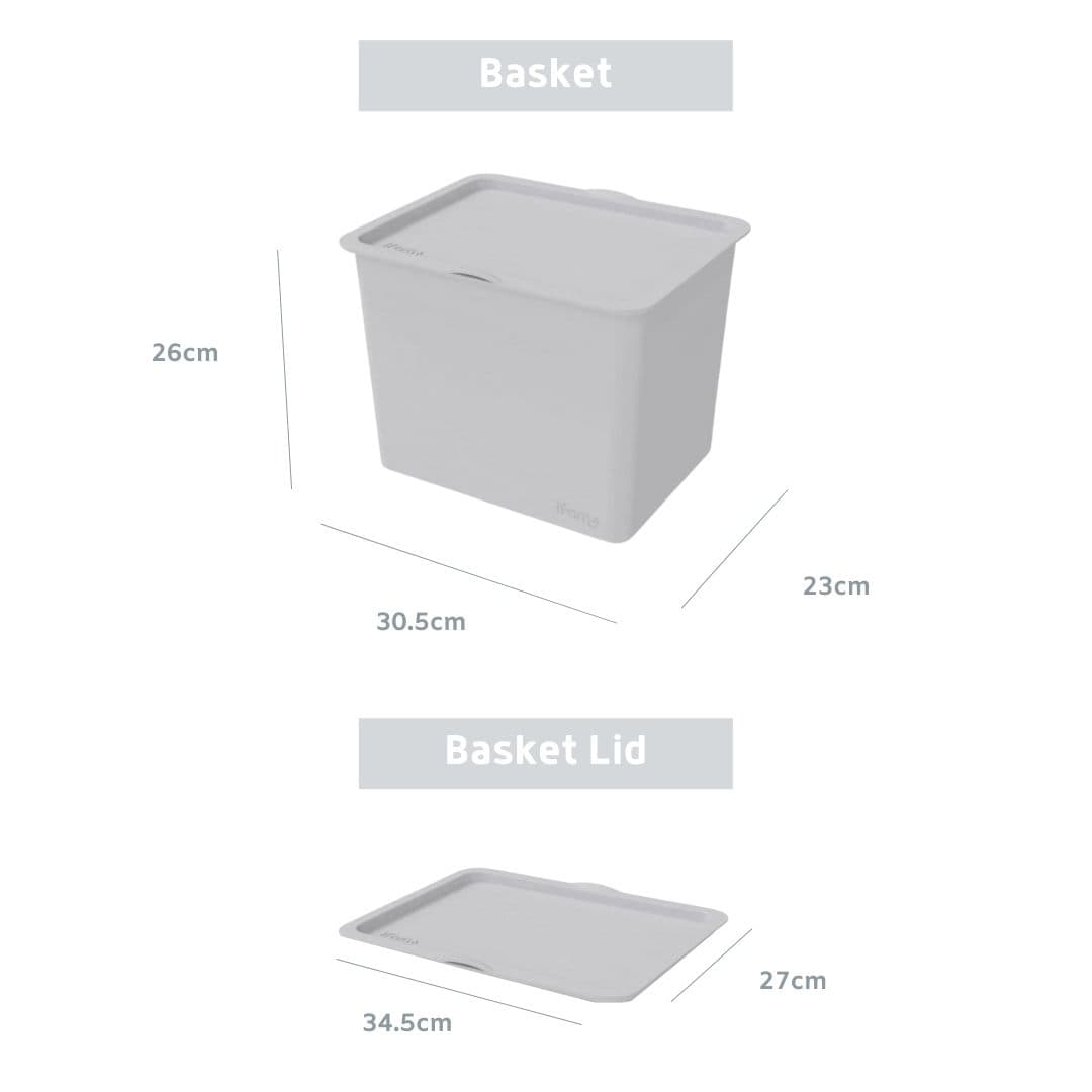 Buy iFam Toy Storage Box with Cover Grey | Yallatoys.com