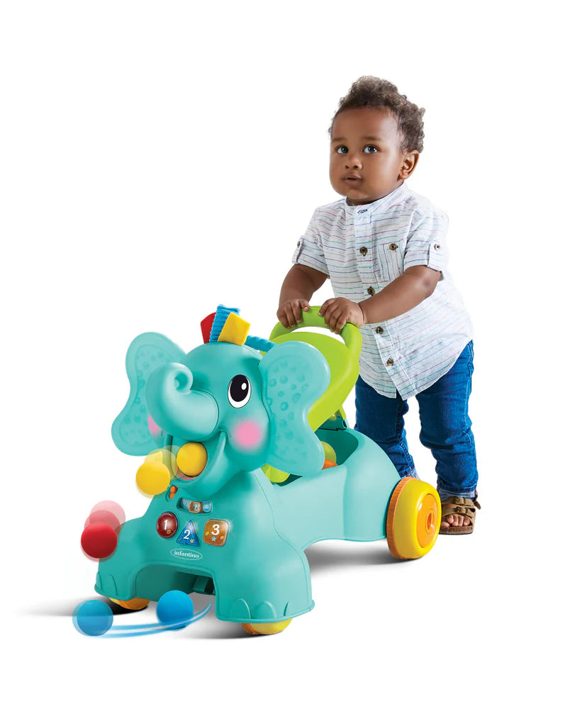 Buy Infantino 3 in 1 Sit, Walk and Ride Elephant | Yallatoys.com