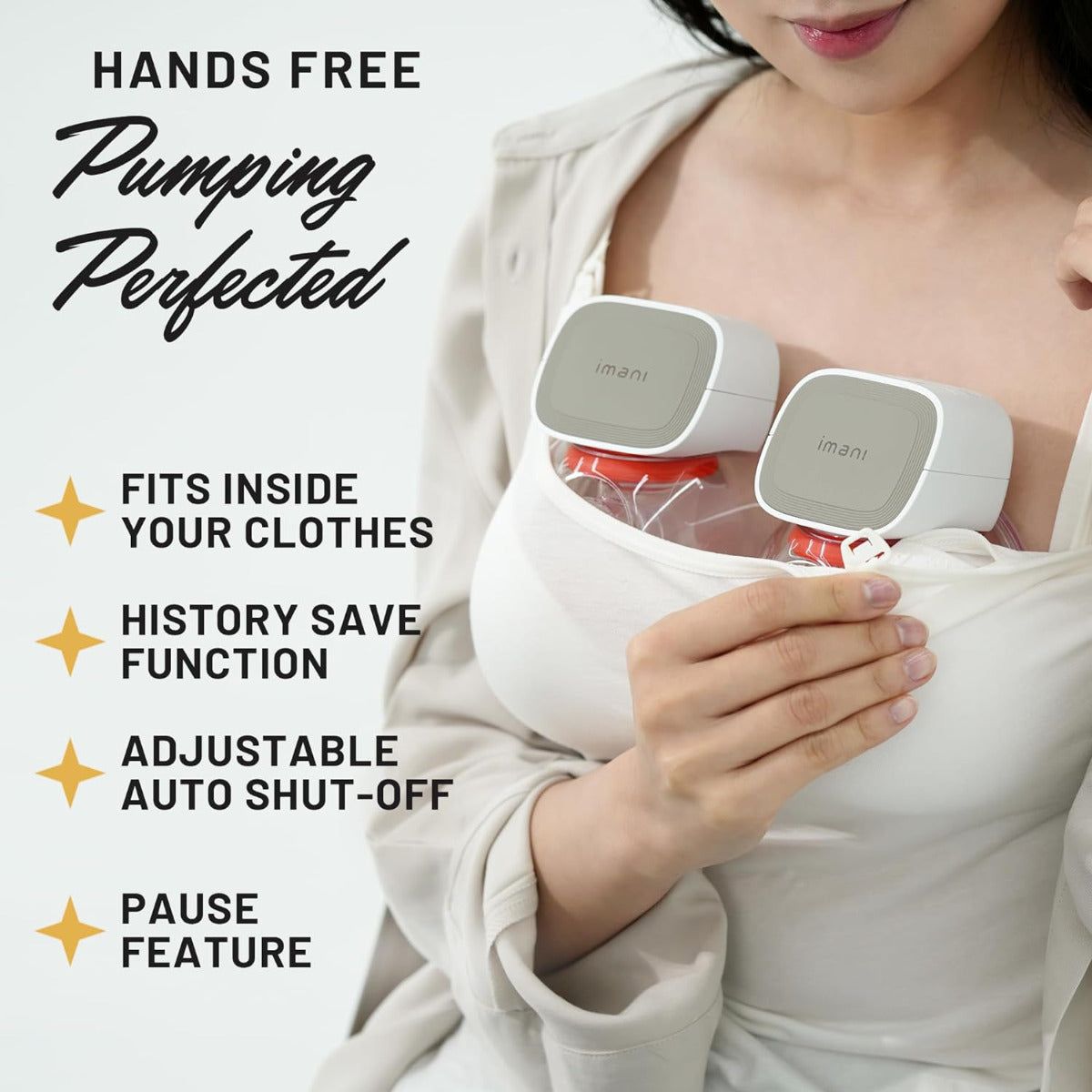 Imani i2 Plus iBox Hospital Grade Wearable Electric Breast Pump Hands Free 3 in 1 imani Yallatoys