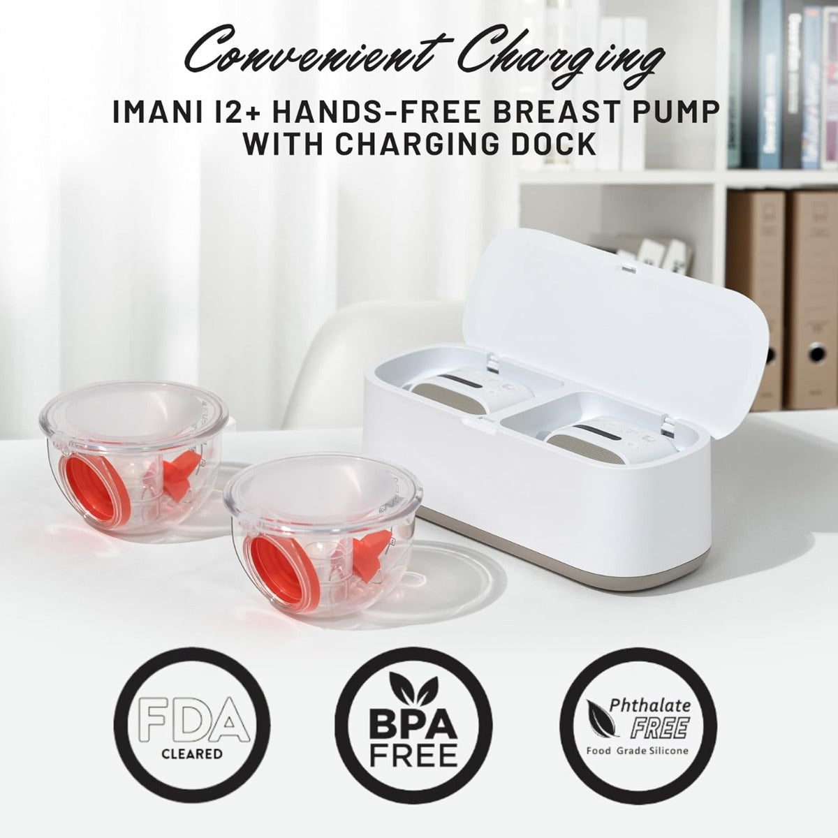 iMani I2 Plus Handsfree Dual Breast Pump with Dual Charger imani Yallatoys