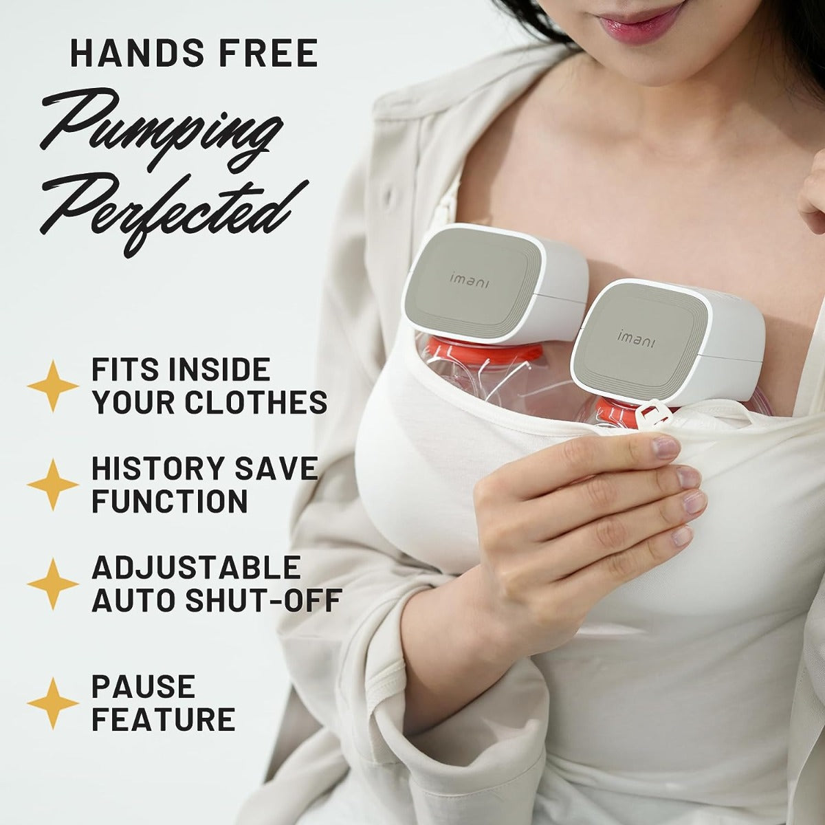 iMani I2 Plus Handsfree Dual Breast Pump with Dual Charger imani Yallatoys
