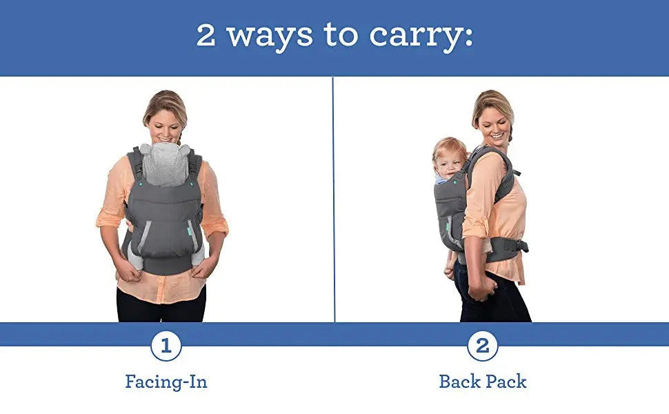 Infantino Cuddle Up Ergonomic Hoodie Carrier Grey Yallamomz Yallatoys