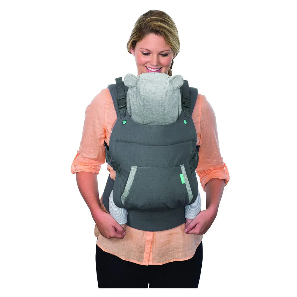 Infantino Cuddle Up Ergonomic Hoodie Carrier Grey Yallamomz Yallatoys