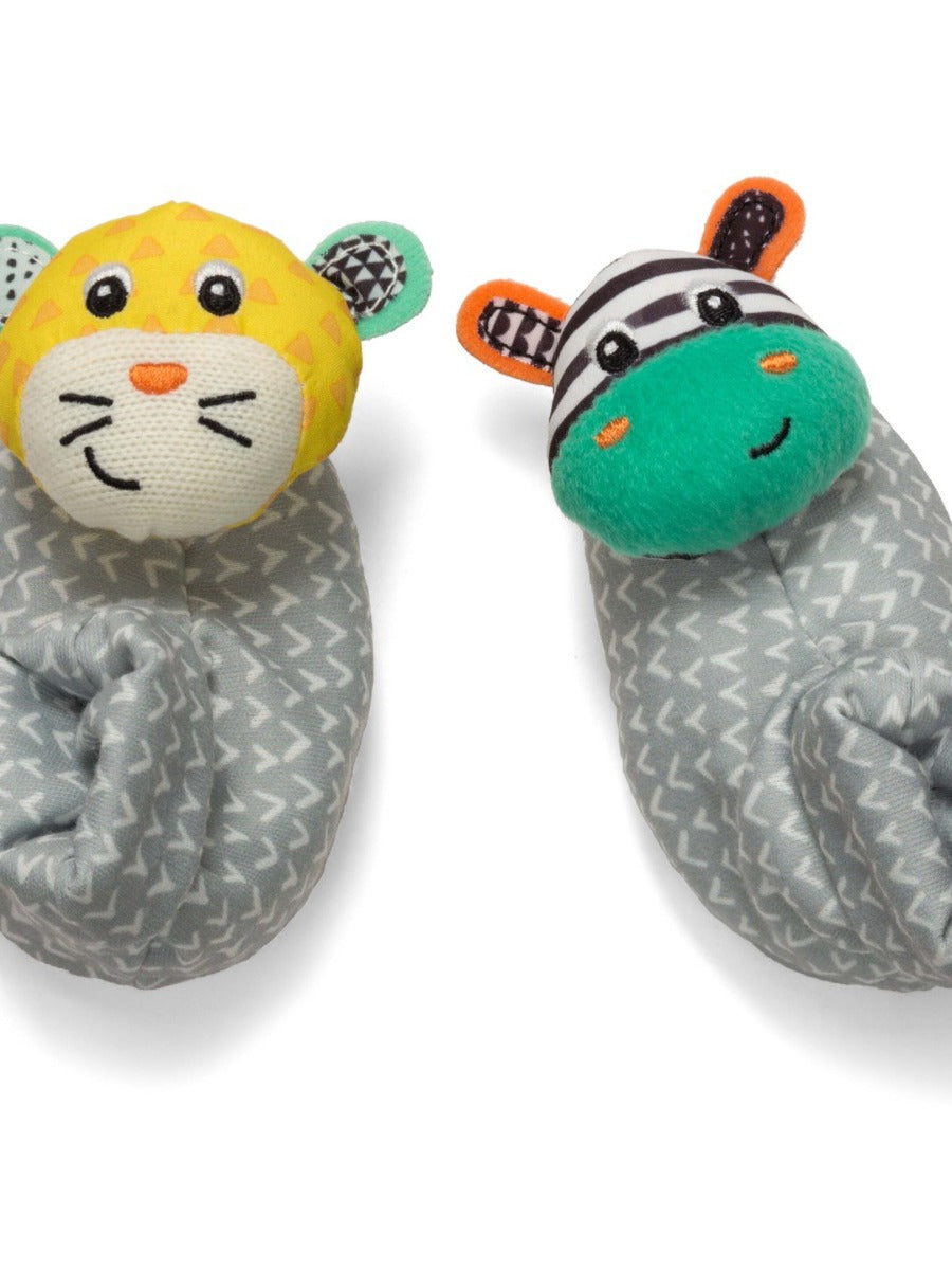 Buy Infantino Foot Rattles Zebra & Tiger | Yallatoys.com