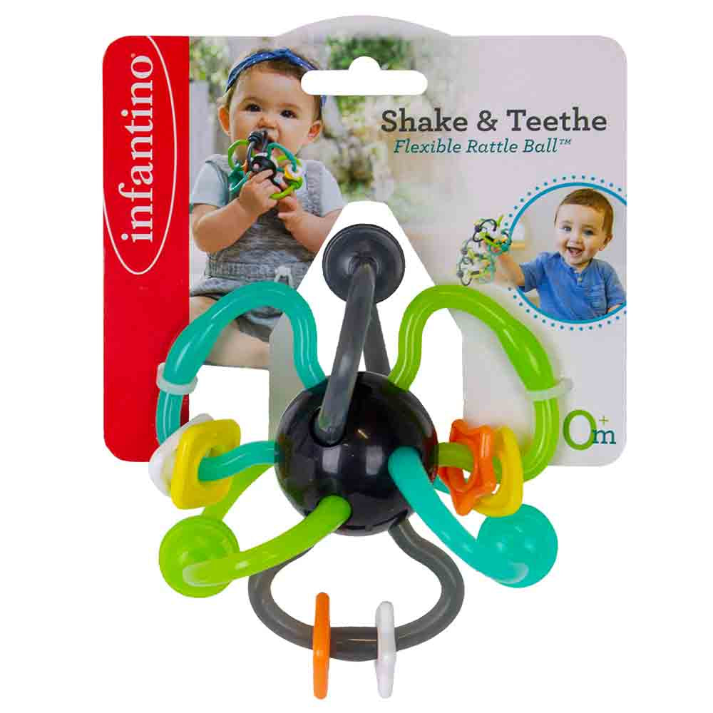 Buy Infantino Shake & Teethe Flexible Rattle Ball | Yallatoys.com
