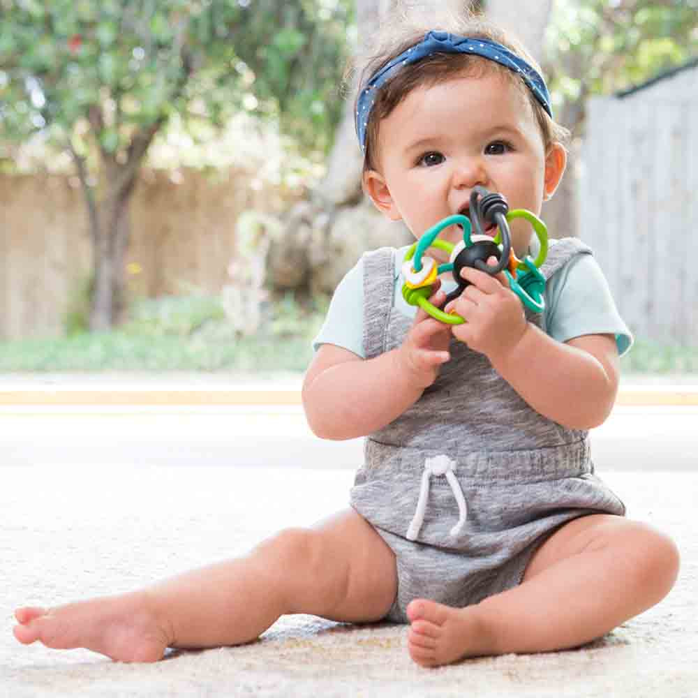 Buy Infantino Shake & Teethe Flexible Rattle Ball | Yallatoys.com