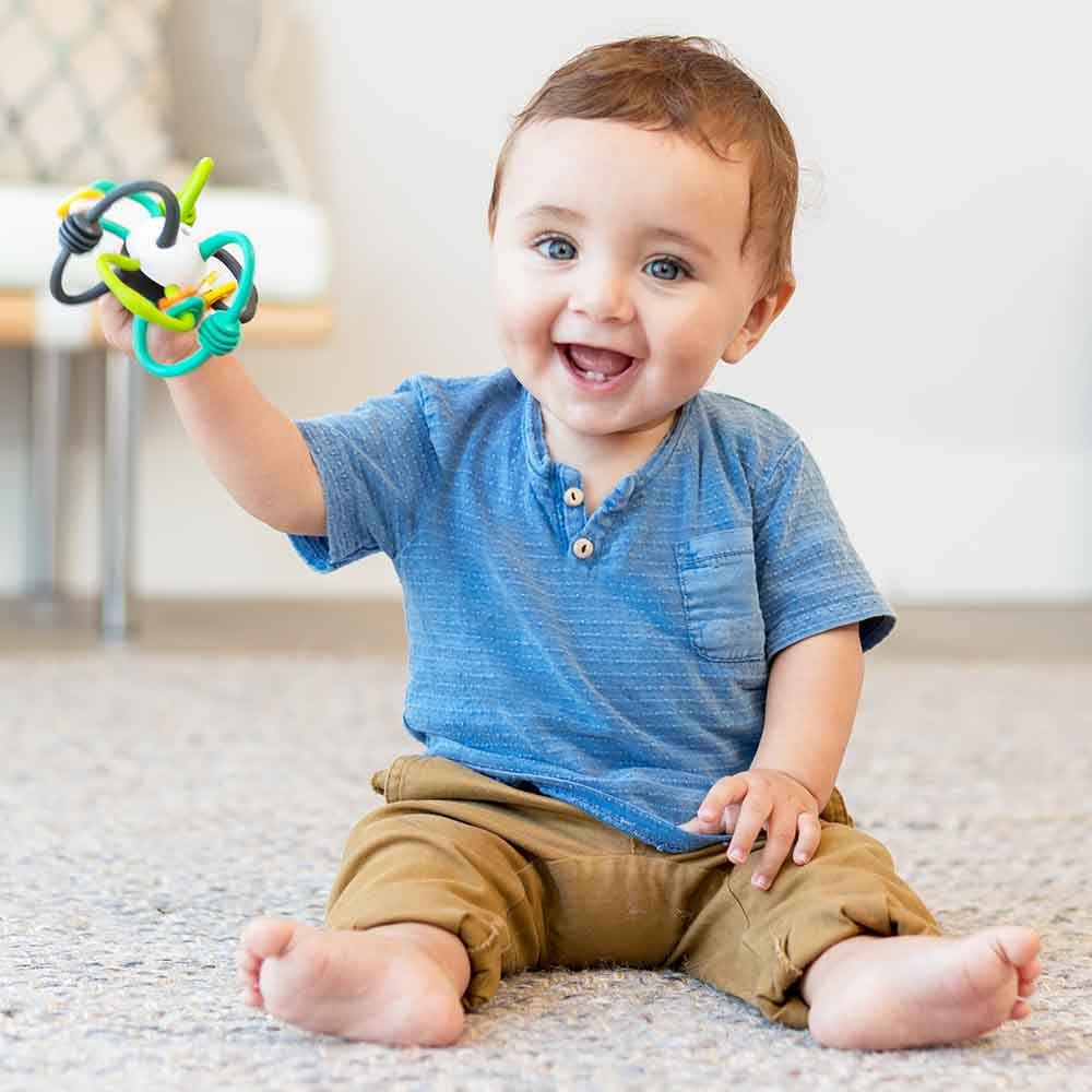 Buy Infantino Shake & Teethe Flexible Rattle Ball | Yallatoys.com