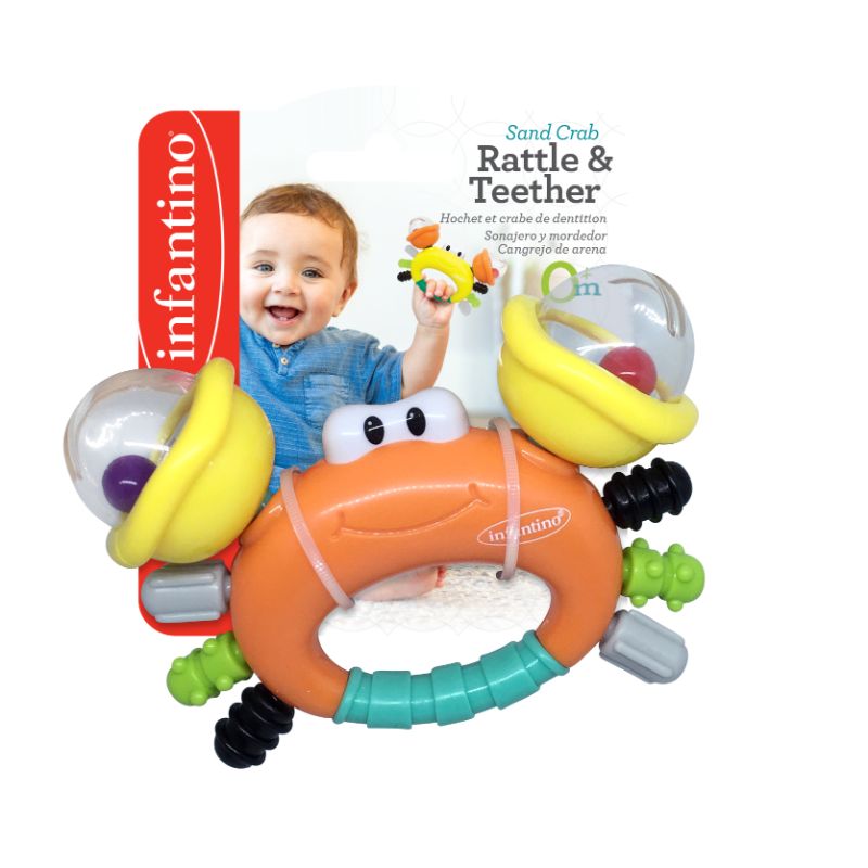 Buy Infantino Sand Crab Rattle & Teether | Yallatoys.com