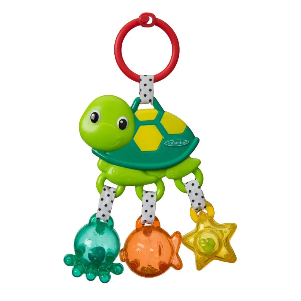 Infantino Jingle Charms Turtle Green Infantino Yallatoys