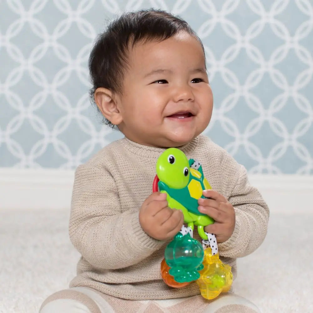 Infantino Jingle Charms Turtle Green Infantino Yallatoys