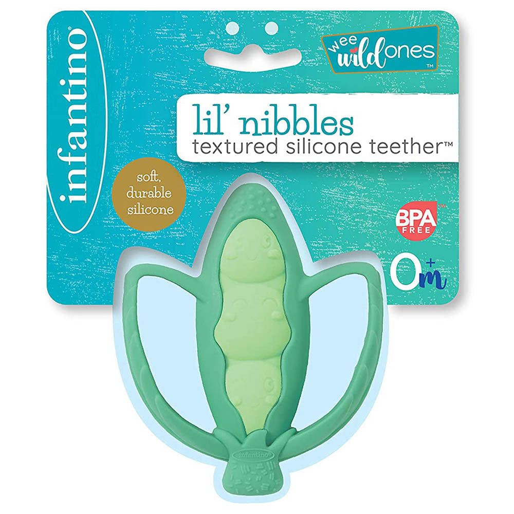 Buy Infantino Lil Nibbles Textured Silicone Teether | Yallatoys.com
