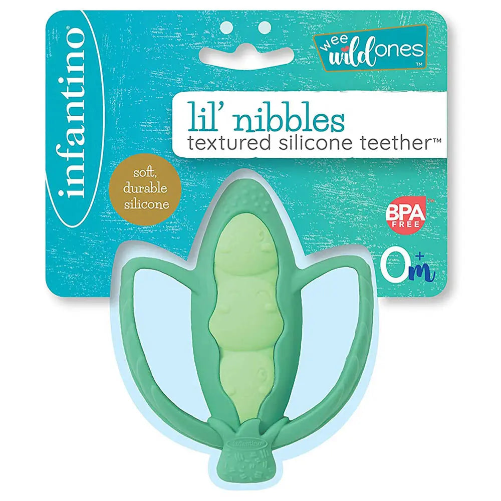 Infantino Lil Nibbles Textured Silicone Teether Infantino Yallatoys