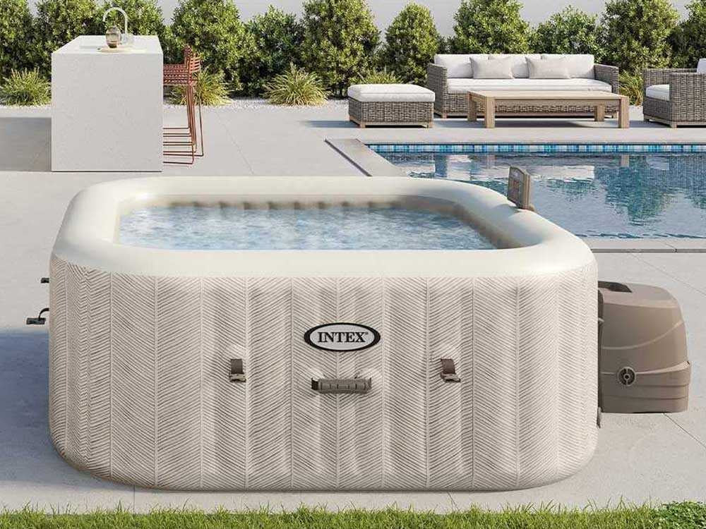 inflatable square spa pool