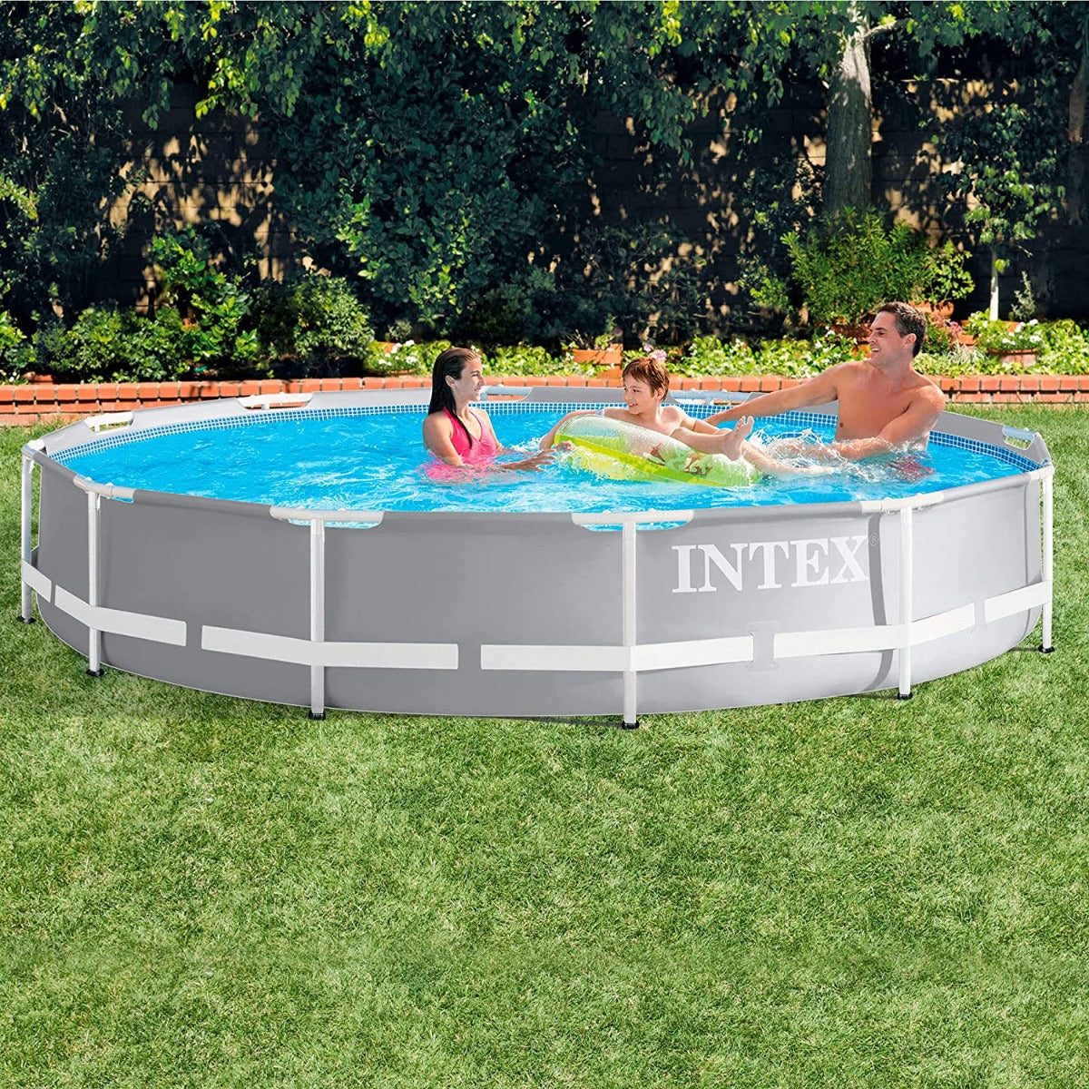 Buy Intex Prism Frame Round Pool with Filter 3.6m x 0.99m (Free Installation in 24hrs) | Yallatoys.com