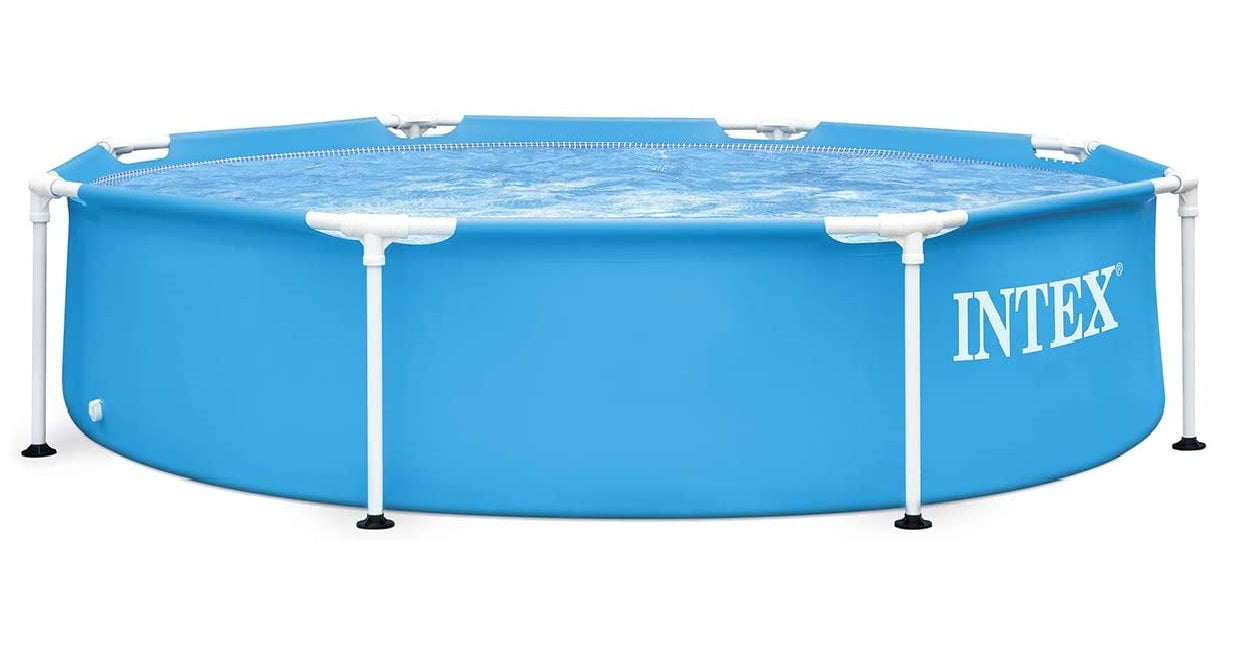 Buy Intexmetal Frame Pool 2.43m x 2.4m x 0.51m (Free Installation in 24hrs) | Yallatoys.com