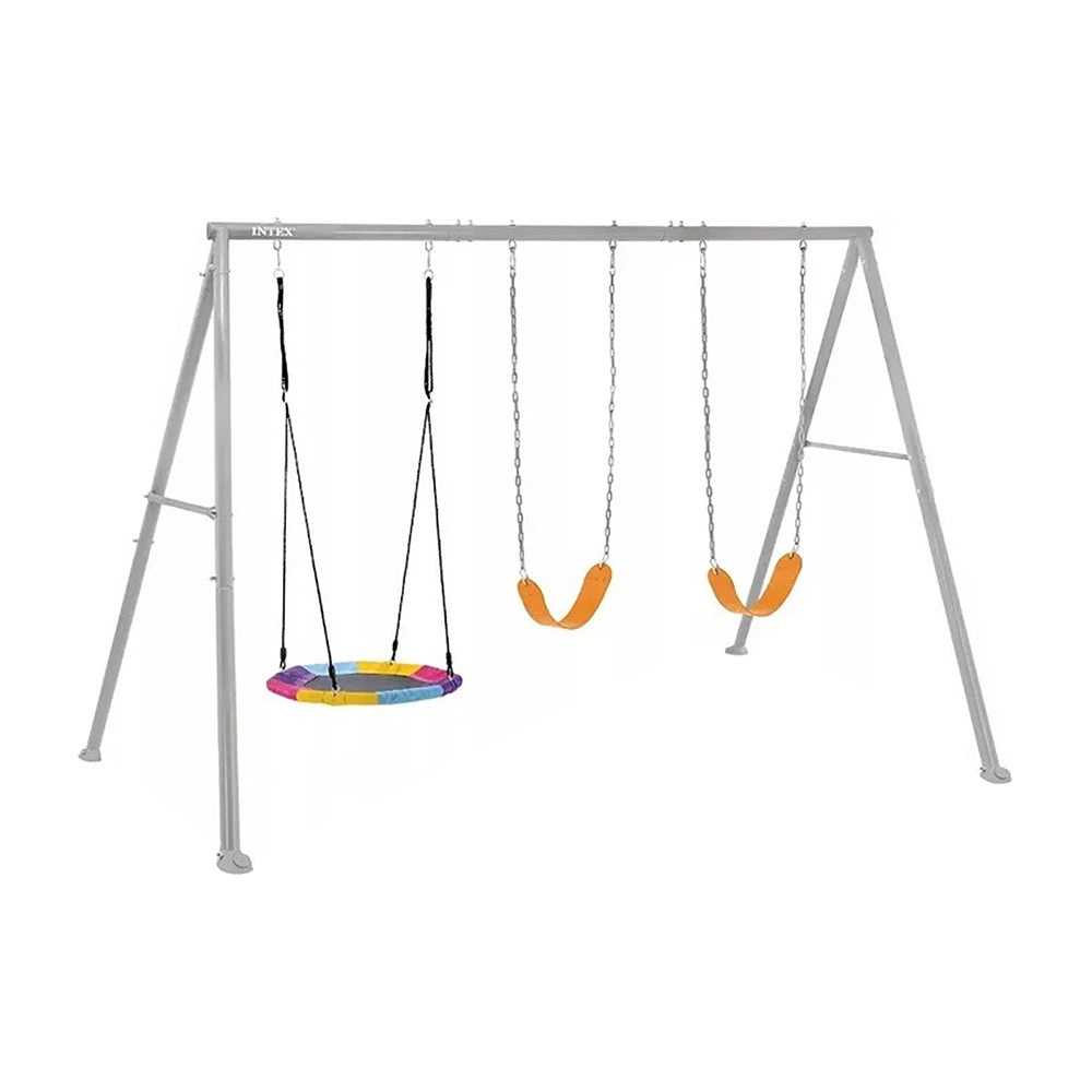 Buy Intex Saucer And Swing Three Feature Steel Backyard Swing Set | Yallatoys.com