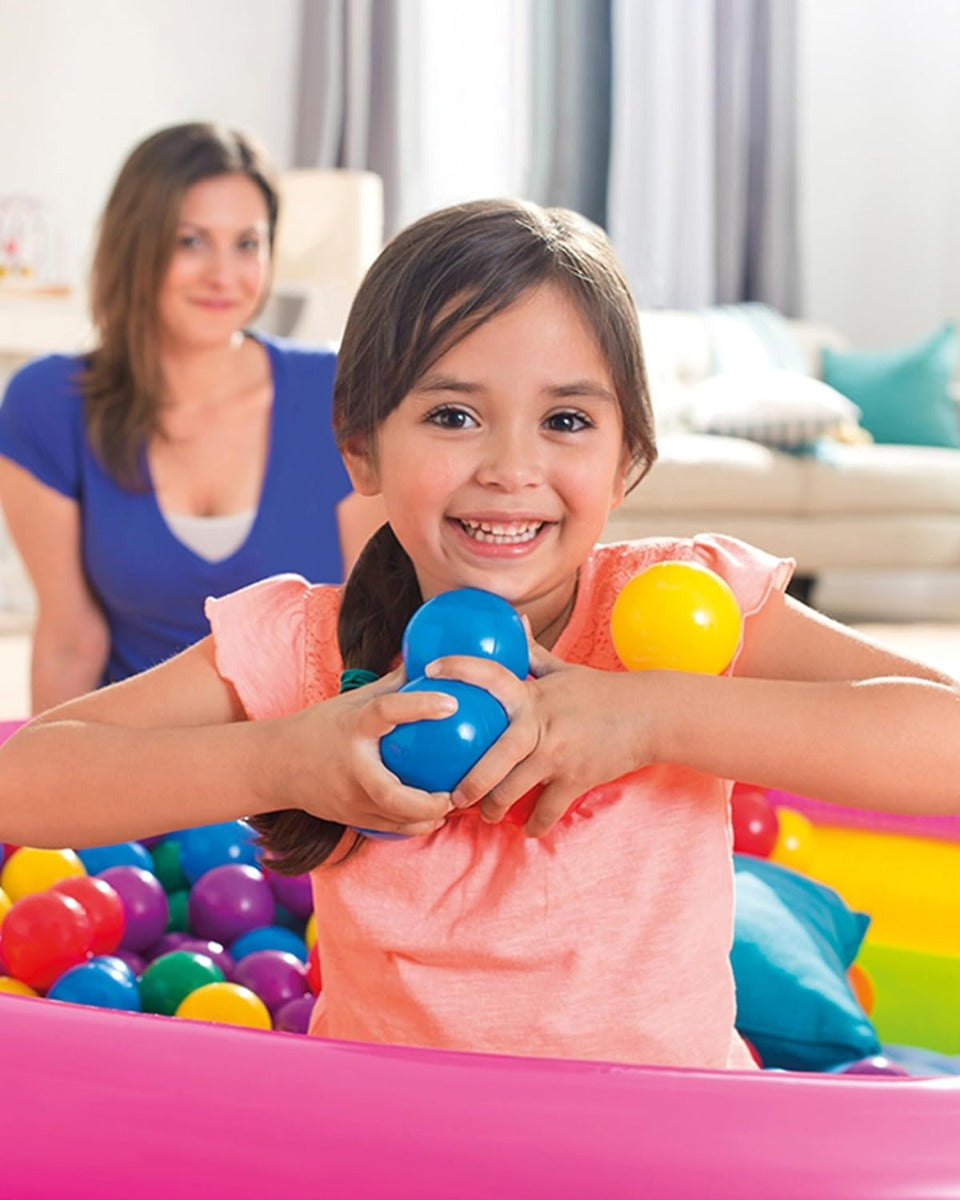 Buy Intex Fun Ballz 100 Multi Colored Plastic Balls | Yallatoys.com