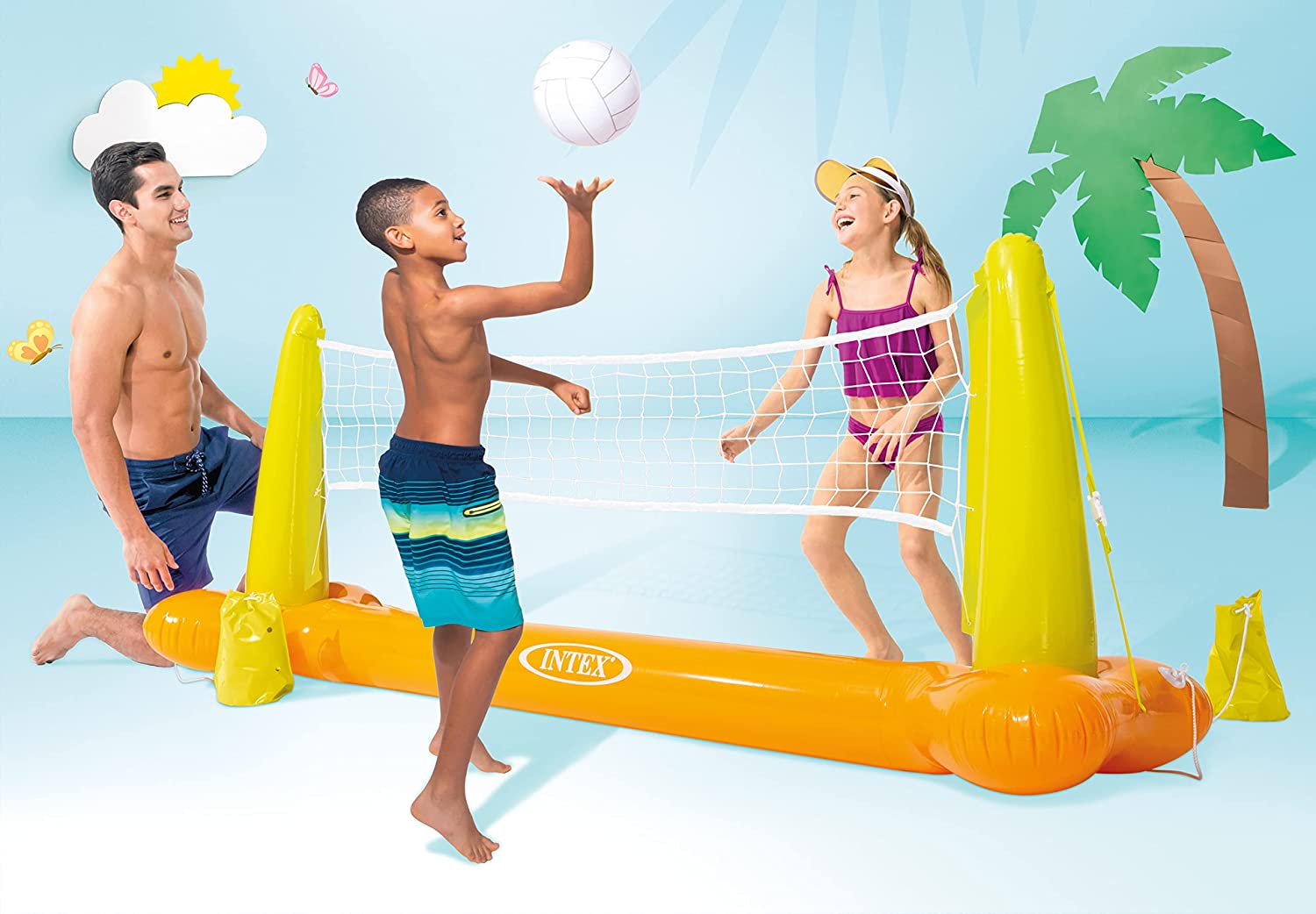 Buy Intex Pool Volleyball Hoops Game | Yallatoys.com