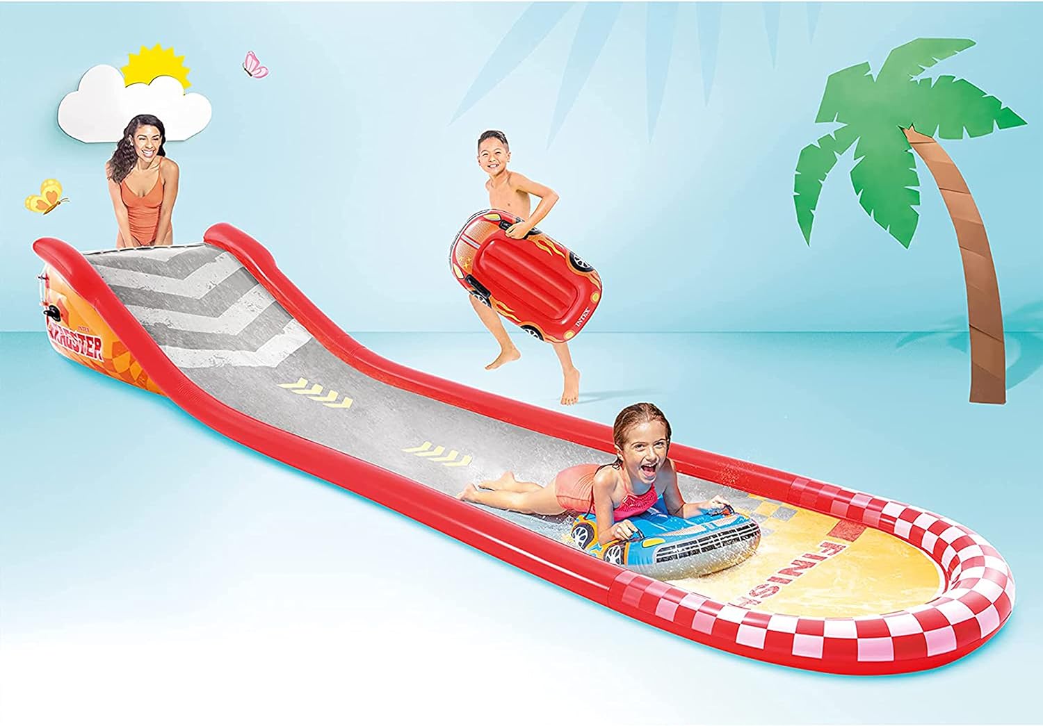 Buy Intex Inflatable Racing Fun Slide | Yallatoys.com