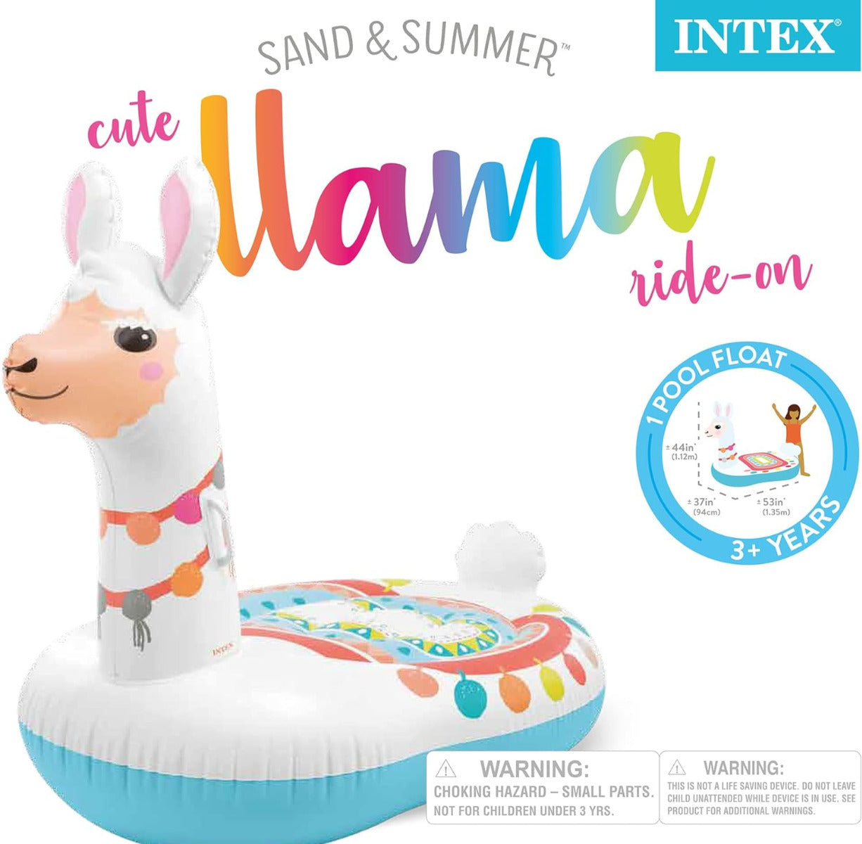 Buy Intex Cute Llama Inflatable Ride-on | Yallatoys.com